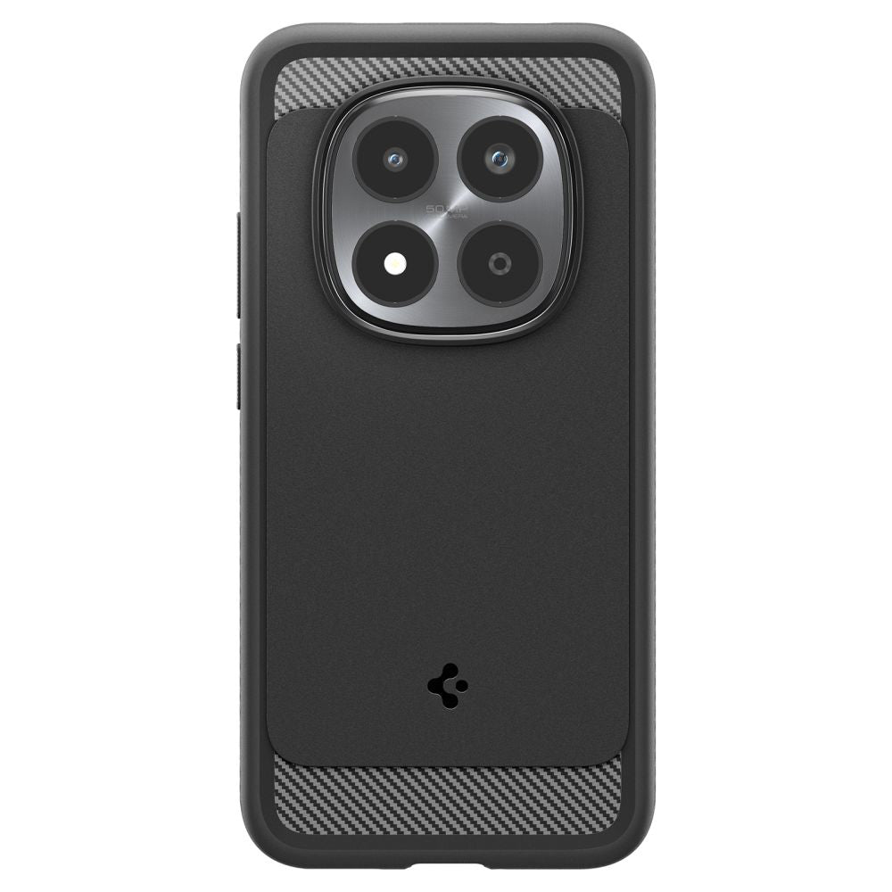 Husa pentru Xiaomi Redmi Note 15 Pro 5G, Spigen, Rugged Armor, Neagra Mata ACS10460