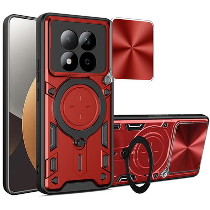 Husa pentru Xiaomi Redmi Note 15 Pro 5G, Techsuit, CamGuard Pro, Rosie