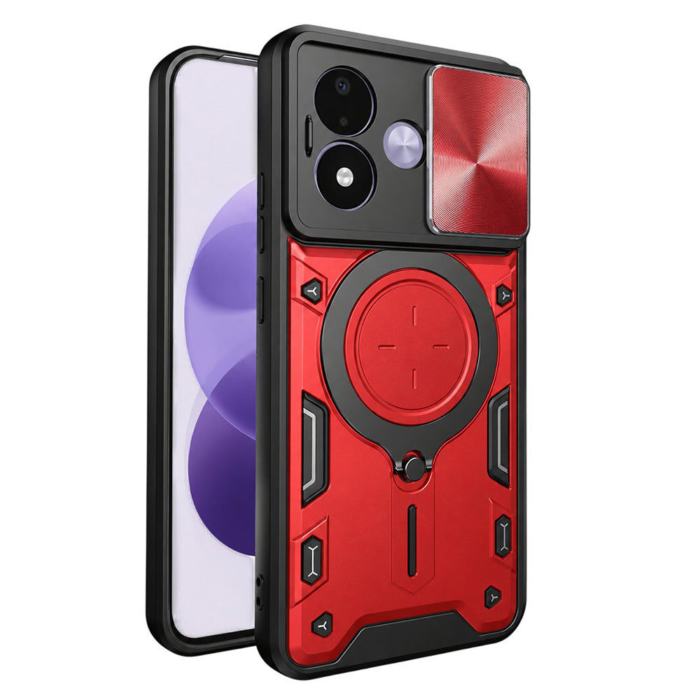 Husa pentru Xiaomi Redmi Note 17 4G / Note 17 5G, Techsuit, CamGuard Pro, Rosie
