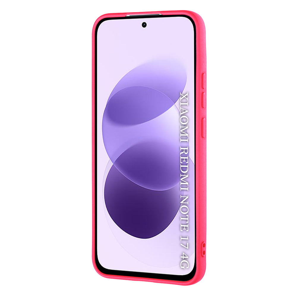 Husa pentru Xiaomi Redmi Note 17 4G / Note 17 5G, Techsuit, SoftFlex, Roz Inchis