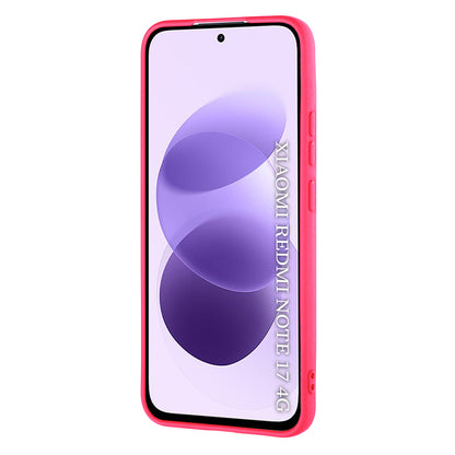 Husa pentru Xiaomi Redmi Note 17 4G / Note 17 5G, Techsuit, SoftFlex, Roz Inchis