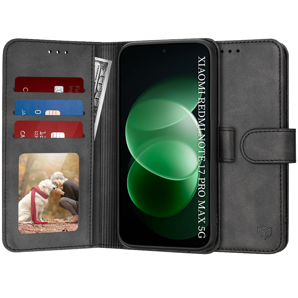 Husa pentru Xiaomi Redmi Note 17 Pro Max, Techsuit, Diary Book, Neagra