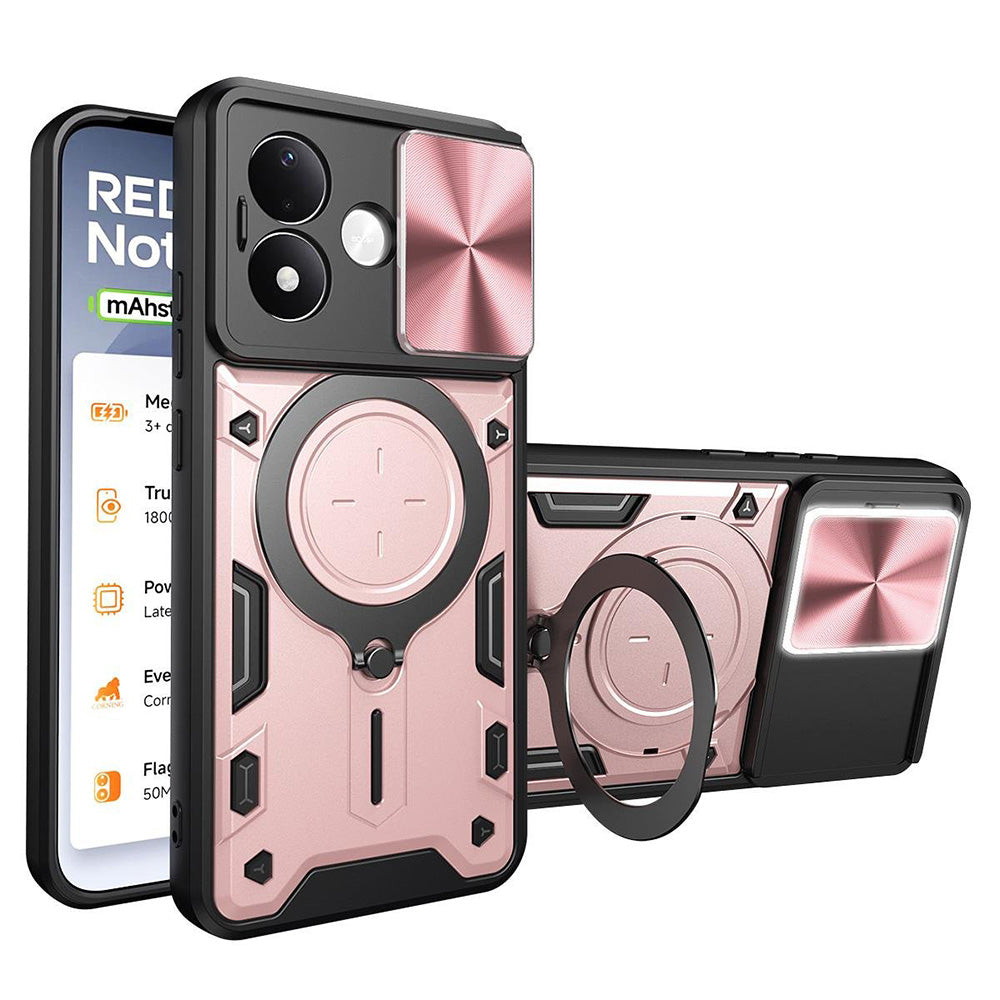 Husa pentru Xiaomi Redmi Note 17 Pro, Techsuit, CamGuard Pro, Roz Aurie