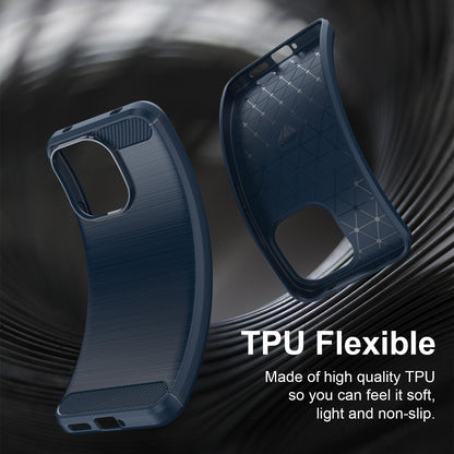 Husa pentru Xiaomi Redmi Note 17 Pro, Techsuit, Carbon, Albastra