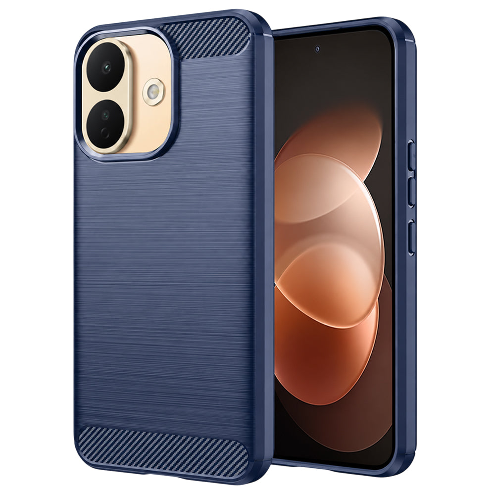 Husa pentru Xiaomi Redmi Note 17 Pro, Techsuit, Carbon, Albastra