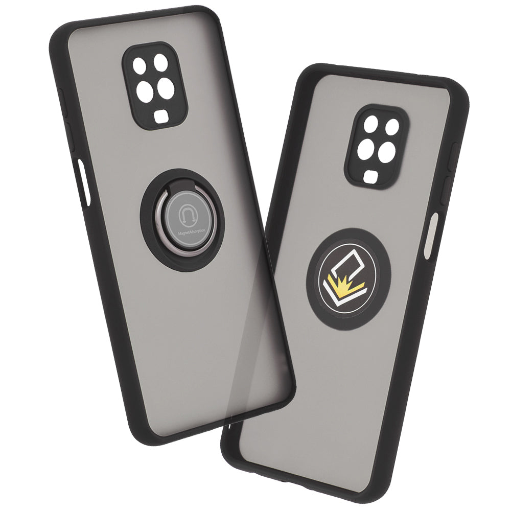 Husa pentru Xiaomi Redmi Note 9S / Note 9 Pro / Note 9 Pro Max, Techsuit, Glinth, Neagra