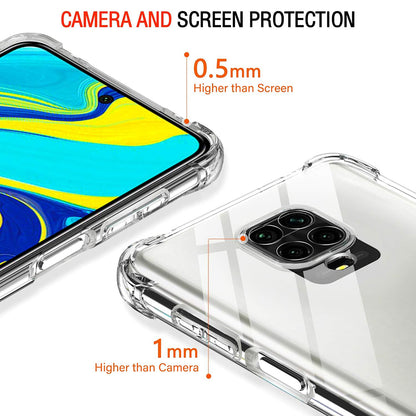 Husa pentru Xiaomi Redmi Note 9S / Note 9 Pro / Note 9 Pro Max, Techsuit, Shockproof Clear, Transparenta