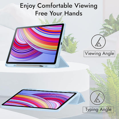 Husa pentru Xiaomi Redmi Pad Pro / Pad / Pad Pro 5G, Techsuit, Flex Trifold, Bleumarin