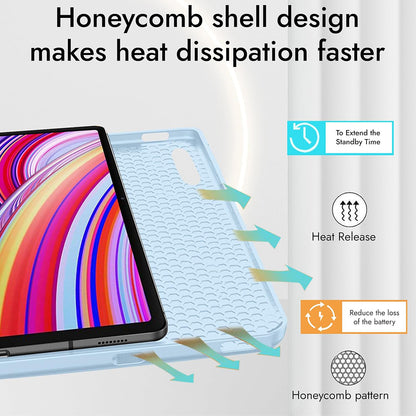 Husa pentru Xiaomi Redmi Pad Pro / Pad / Pad Pro 5G, Techsuit, Flex Trifold, Bleumarin