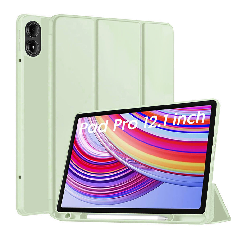 Husa pentru Xiaomi Redmi Pad Pro / Pad / Pad Pro 5G, Techsuit, Flex Trifold, Verde Matcha