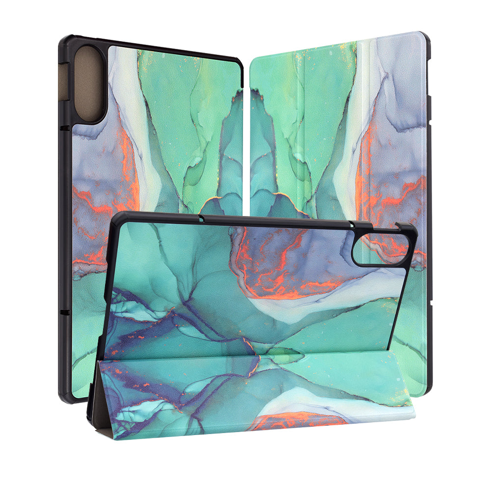 Husa pentru Xiaomi Redmi Pad Pro / Pad / Pad Pro 5G, Techsuit, FoldPro Green Time, Multicolor