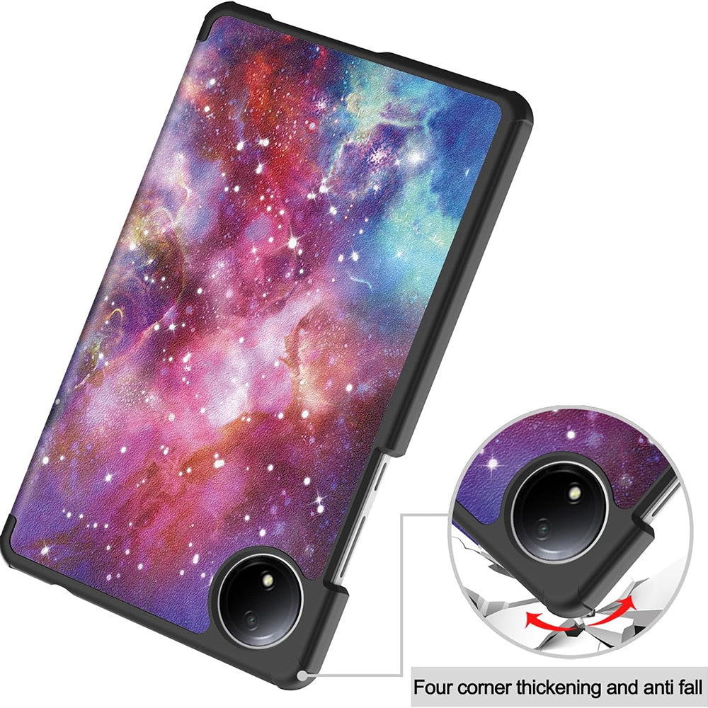 Husa pentru Xiaomi Redmi Pad SE 8.7, Techsuit, FoldPro Galaxy, Multicolor