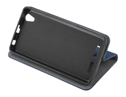 Husa pentru Samsung Galaxy A53 5G A536, OEM, Smart Magnet, Bleumarin