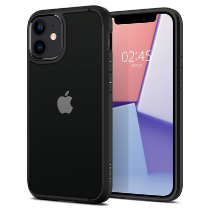 Husa pentru Apple iPhone 12 / 12 Pro, Spigen, Ultra Hybrid, Neagra ACS01703