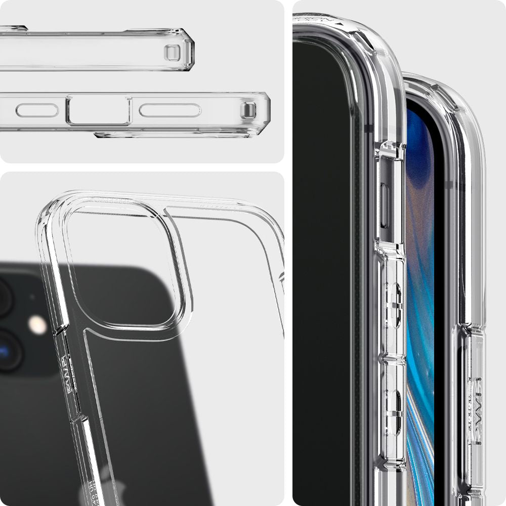 Husa pentru Apple iPhone 12 / 12 Pro, Spigen, Ultra Hybrid, Transparenta ACS01702