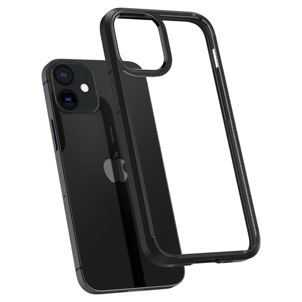 Husa pentru Apple iPhone 12 / 12 Pro, Spigen, Ultra Hybrid, Neagra ACS01703