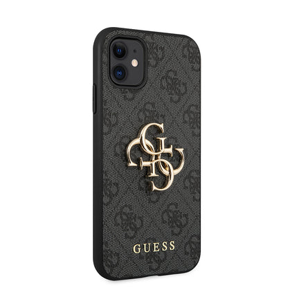 Husa pentru Apple iPhone 11, Guess, 4G Metal Logo, Gri