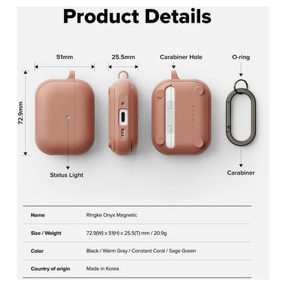 Husa Ringke Onyx Magnetic Apple AirPods Pro 3, Bronz