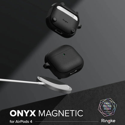 Husa Ringke Onyx Magnetic pentru Apple AirPods 4, Gri