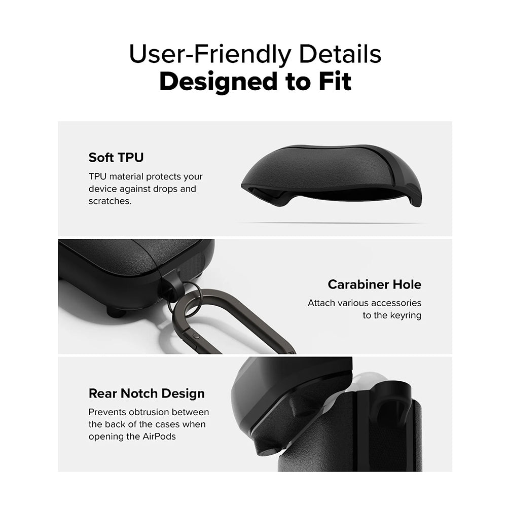 Husa Ringke Onyx Magnetic pentru Apple AirPods 4, Verde