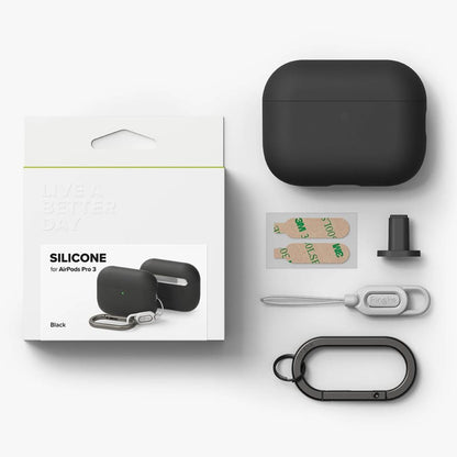 Husa Ringke pentru Apple AirPods 3, Neagra