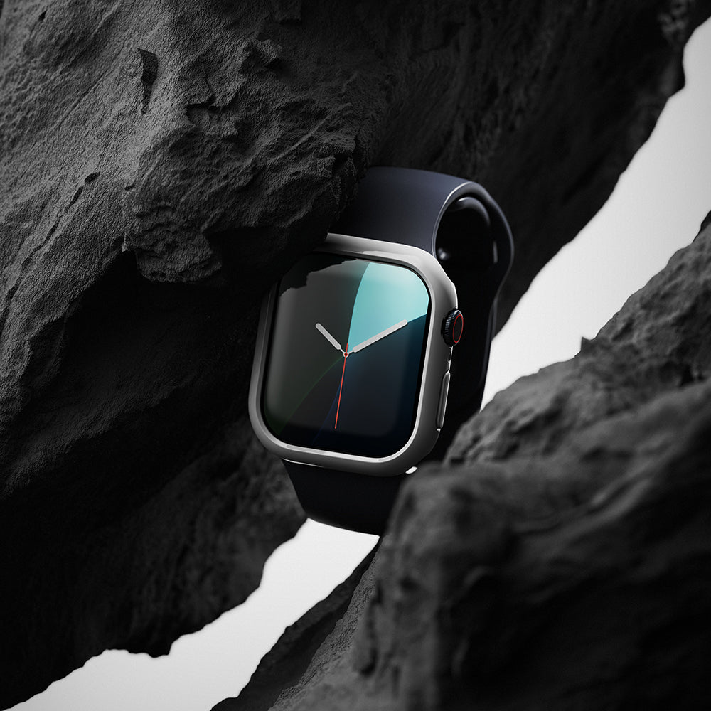 Husa Ringke Slim pentru Apple Watch Series 10 / 11 42mm, Set 2 bucati, Neagra Mata / Transparenta