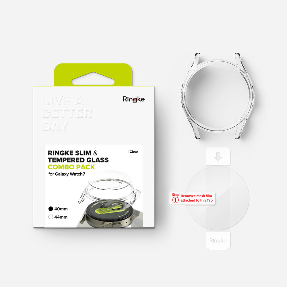 Husa Ringke Slim pentru Samsung Galaxy Watch7 40mm, Transparenta