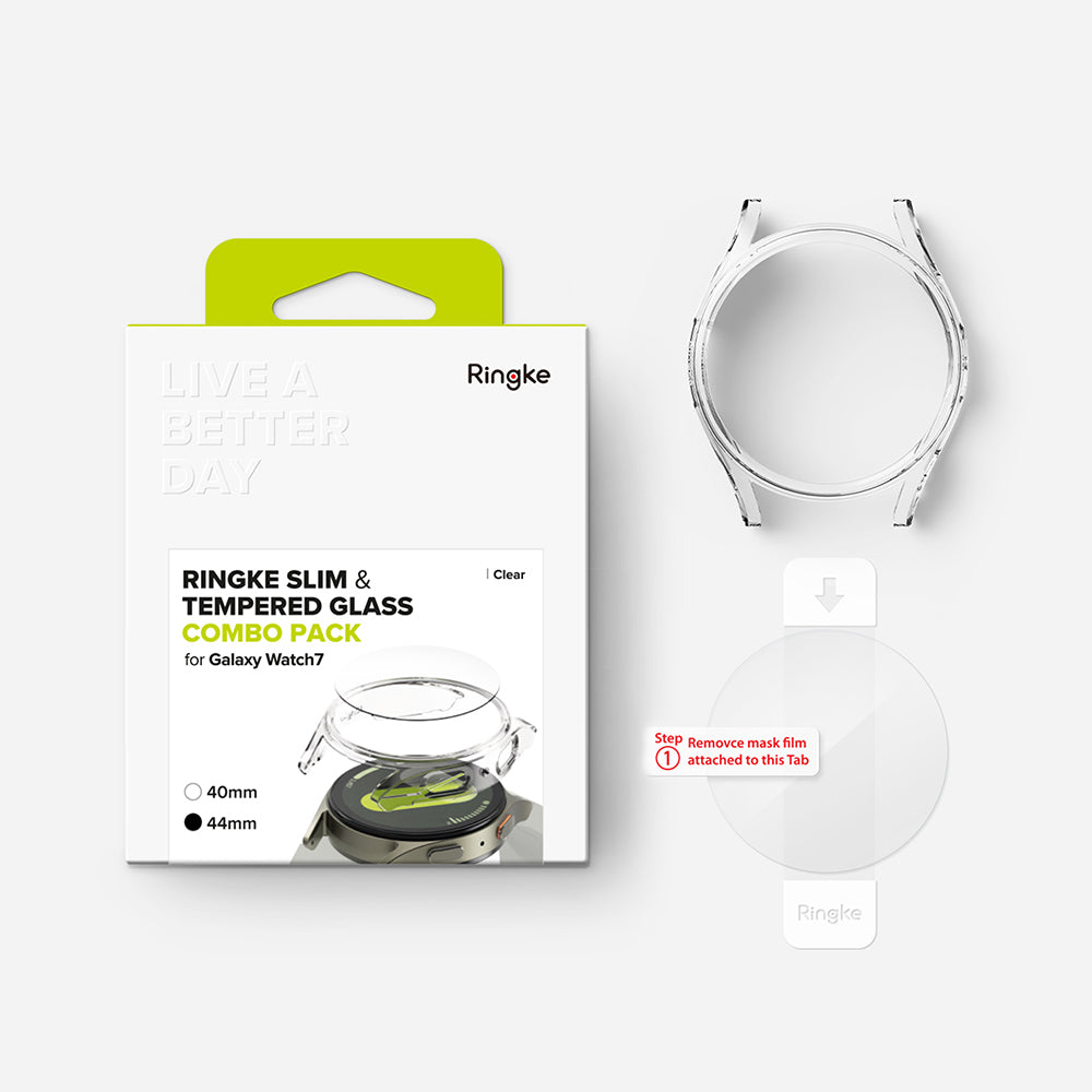 Husa Ringke Slim pentru Samsung Galaxy Watch7 44mm, Transparenta