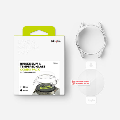 Husa Ringke Slim pentru Samsung Galaxy Watch7 44mm, Transparenta