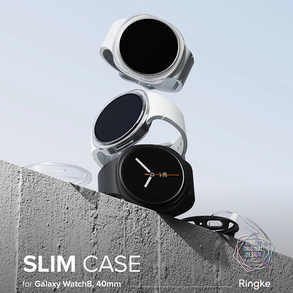 Husa Ringke Slim pentru Samsung Galaxy Watch8 40mm, Set 2 bucati, Transparenta