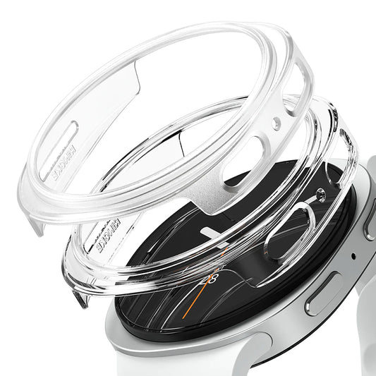 Husa Ringke Slim pentru Samsung Galaxy Watch8 40mm, Set 2 bucati, Transparenta