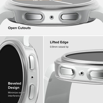 Husa Ringke Slim pentru Samsung Galaxy Watch8 Classic, Set 2 bucati, Transparenta