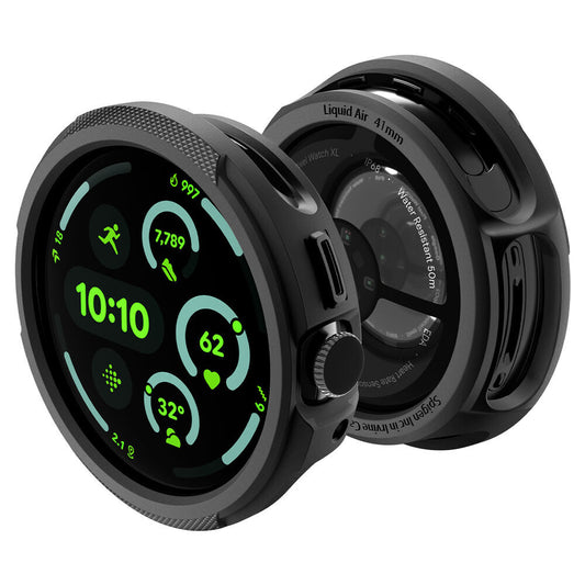 Husa  Spigen Liquid Air pentru Google Pixel Watch 4 41mm, Neagra Mata ACS09483