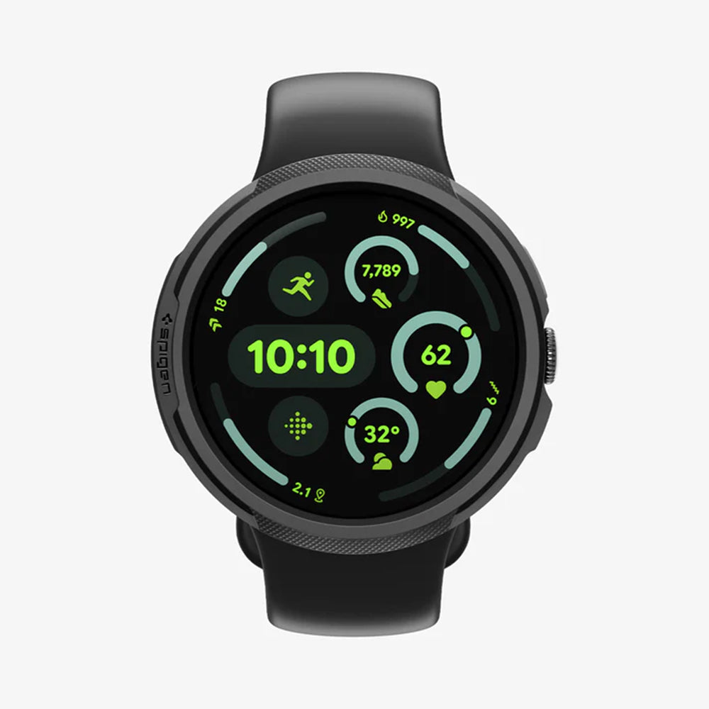 Husa Spigen Liquid Air pentru Google Pixel Watch 4 45mm, Neagra Mata ACS11222