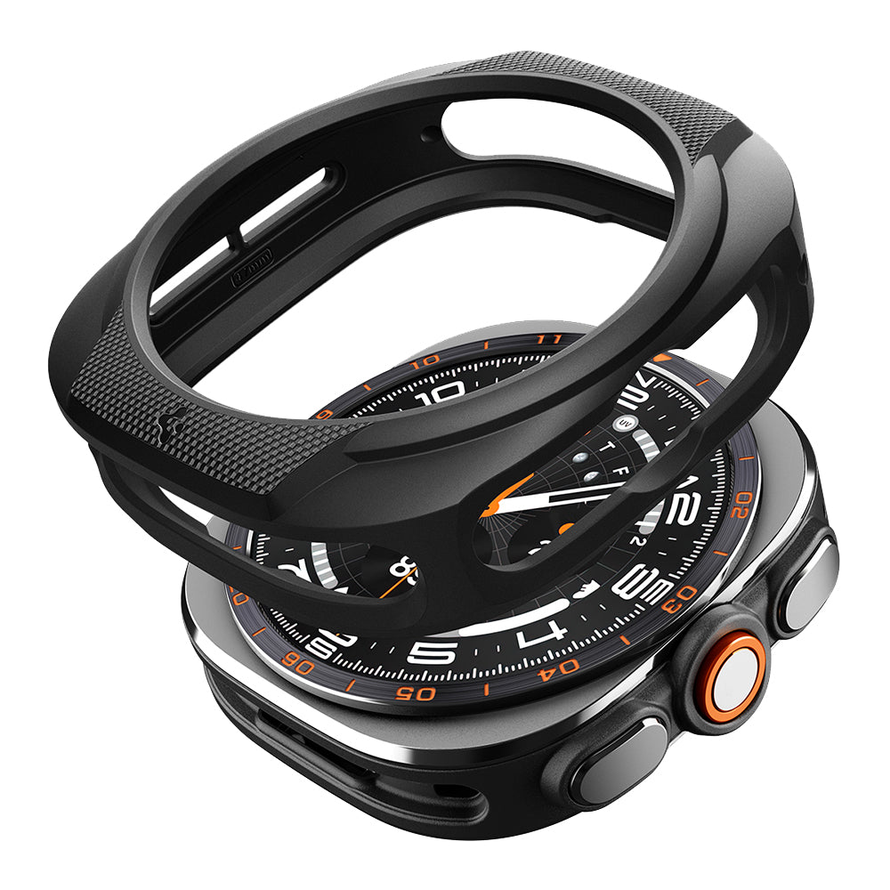 Husa Spigen Liquid Air pentru Samsung Galaxy Watch Ultra2, Neagra Mata ACS11610