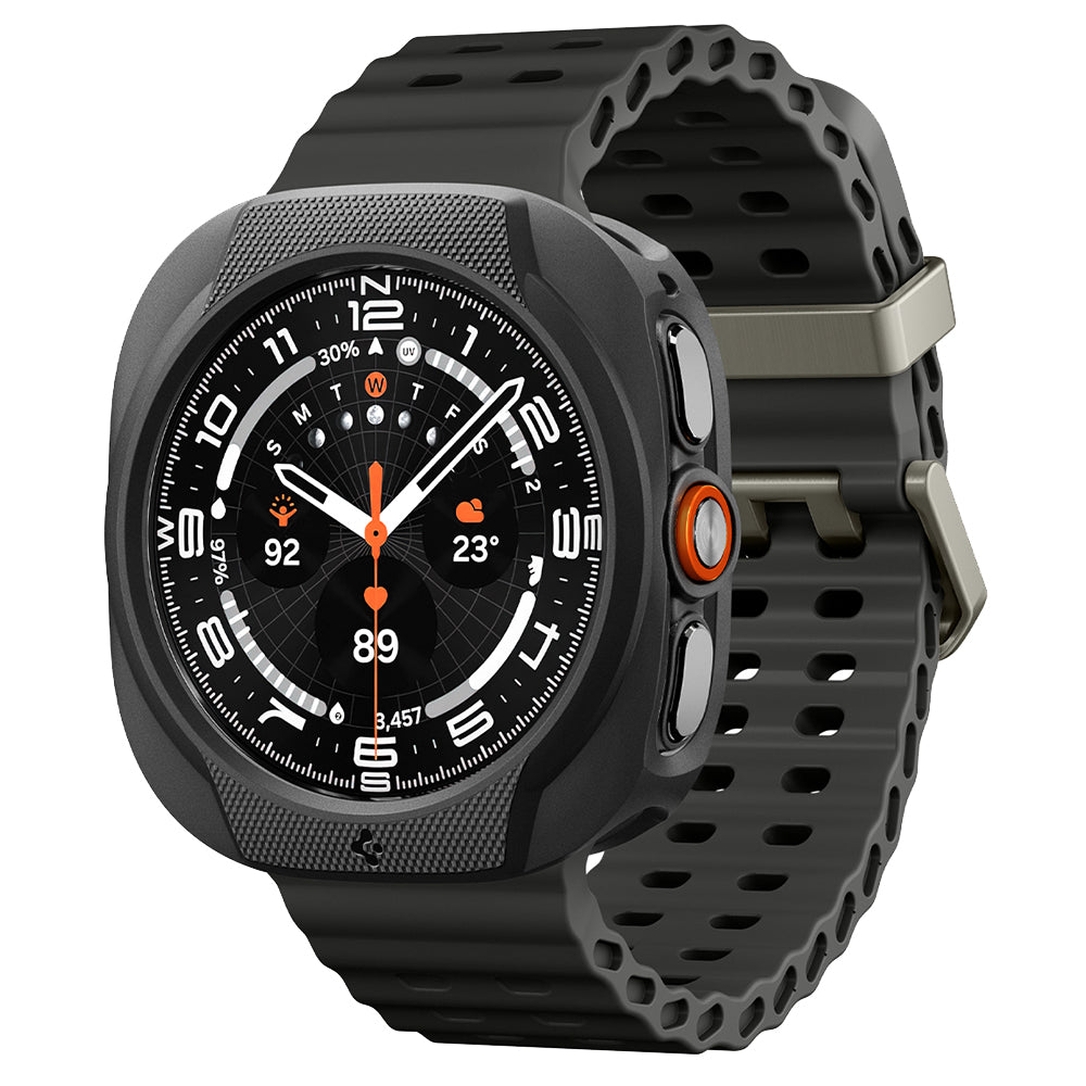 Husa Spigen Liquid Air pentru Samsung Galaxy Watch Ultra2, Neagra Mata ACS11610