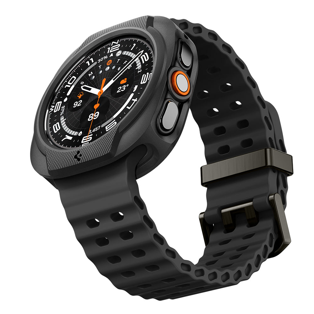 Husa Spigen Liquid Air pentru Samsung Galaxy Watch Ultra2, Neagra Mata ACS11610