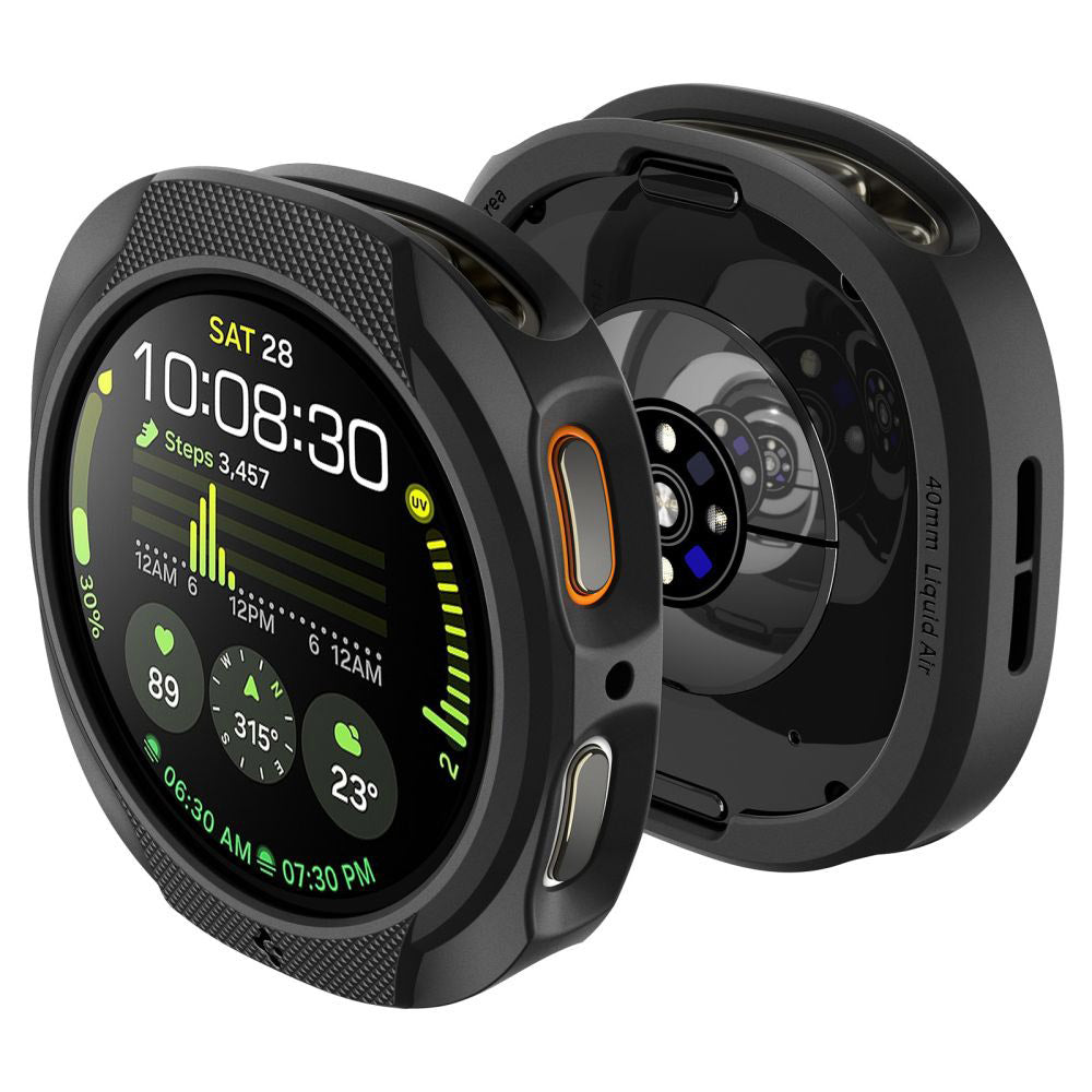 Husa Spigen Liquid Air pentru Samsung Galaxy Watch8 44mm, Neagra Mata ACS09839