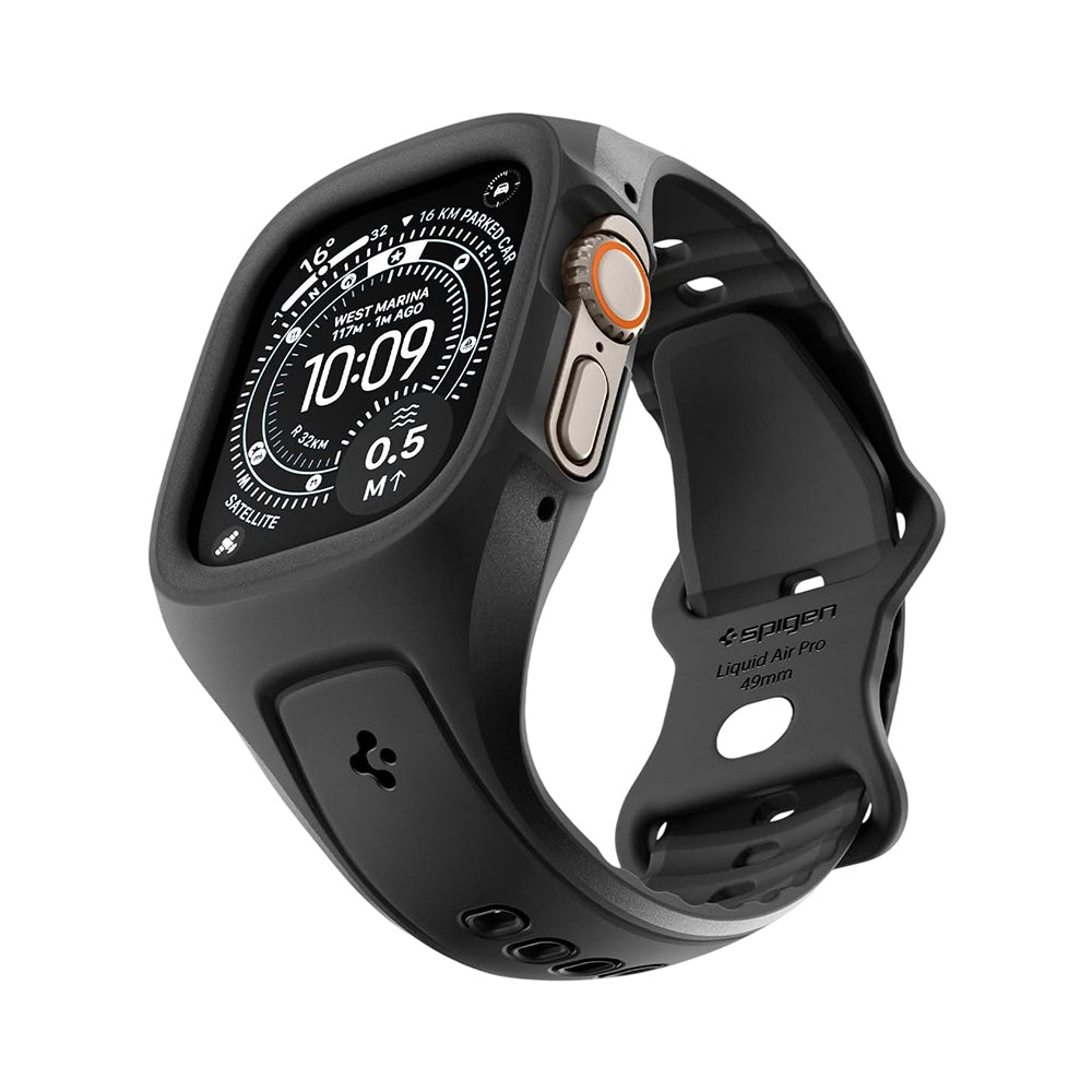 Husa Spigen Liquid Air Pro pentru Apple Watch Ultra Series, Neagra ACS05463