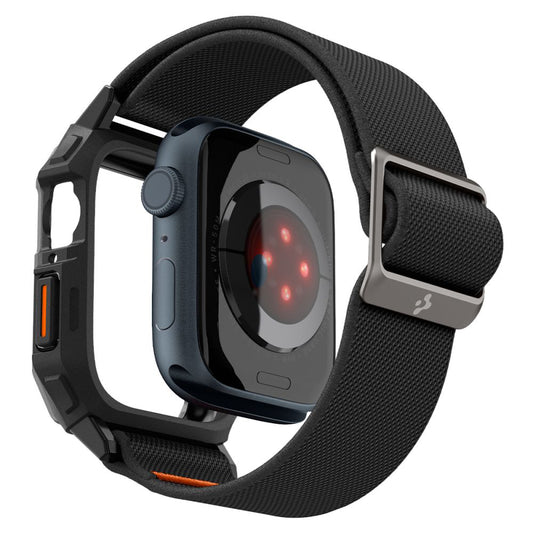 Husa Spigen Lite Fit Pro pentru Apple Watch 44mm Series, Neagra Mata ACS07103