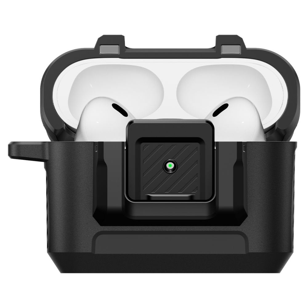 Husa Spigen Lock Fit pentru Apple AirPods Pro 3, Neagra Mata