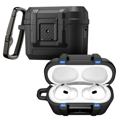 Husa Spigen Lock Fit pentru Apple AirPods Pro 3, Neagra Mata