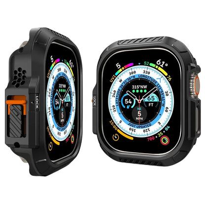 Husa Spigen Lock Fit pentru Apple Watch Ultra Series, Neagra Mata ACS06208