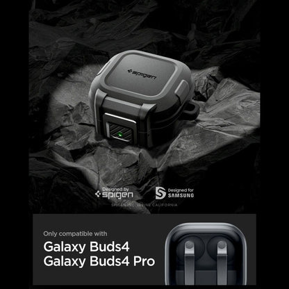 Husa Spigen Lock Fit pentru Samsung Galaxy Buds4 / Buds4 Pro, Neagra Mata ACS11202