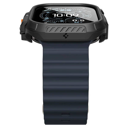 Husa Spigen Lock Fit with Screen Protector pentru Apple Watch Ultra Series, Neagra ACS12054