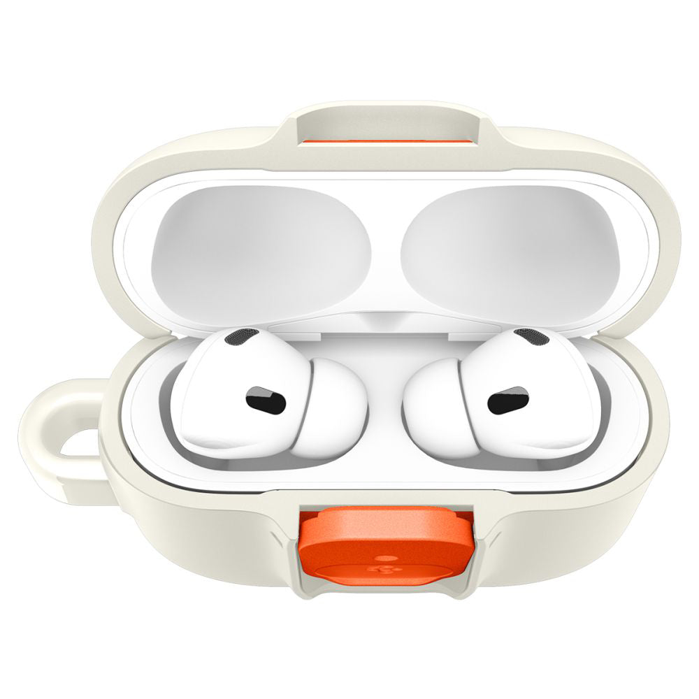 Husa Spigen Nano Pop pentru Apple AirPods Pro 3, Bej Portocalie
