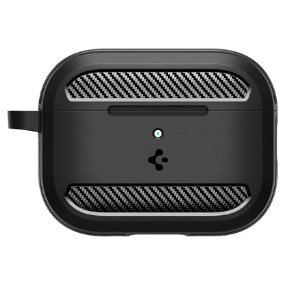 Husa Spigen Rugged Armor pentru Apple AirPods Pro 3, Neagra Mata ACS09822