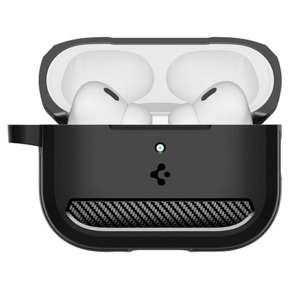 Husa Spigen Rugged Armor pentru Apple AirPods Pro 3, Neagra Mata ACS09822