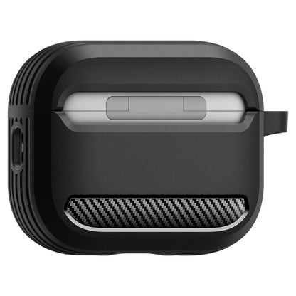 Husa Spigen Rugged Armor pentru Apple AirPods Pro 3, Neagra Mata ACS09822