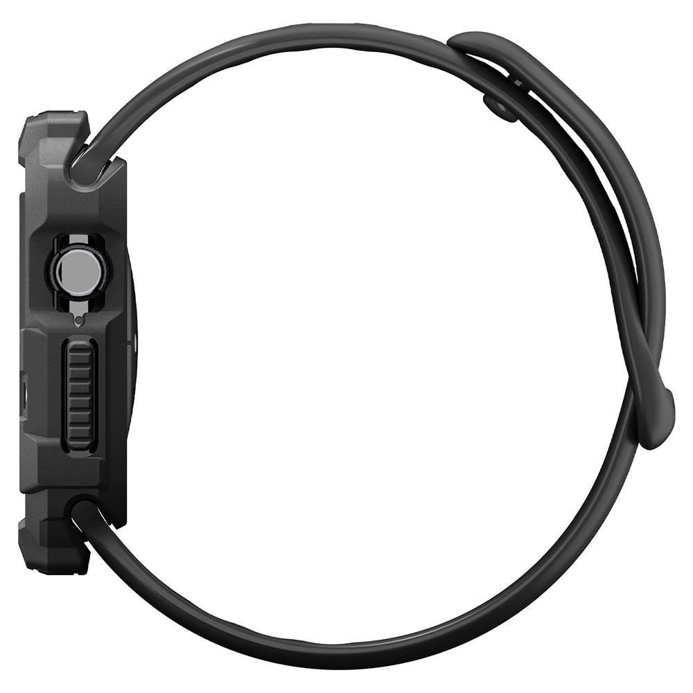 Husa Spigen Rugged Armor pentru Apple Watch Series 12 42mm, Neagra Mata ACS11877